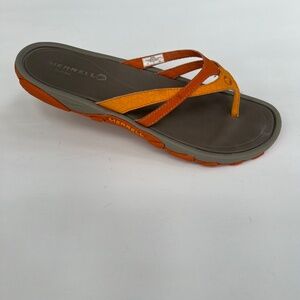 Merrell Orange/Yellow Women’s Flip Flop size US 7